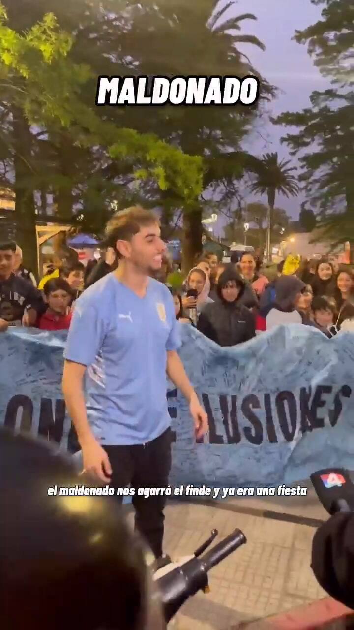 La recorrida del influencer y la bandera por todo Uruguay