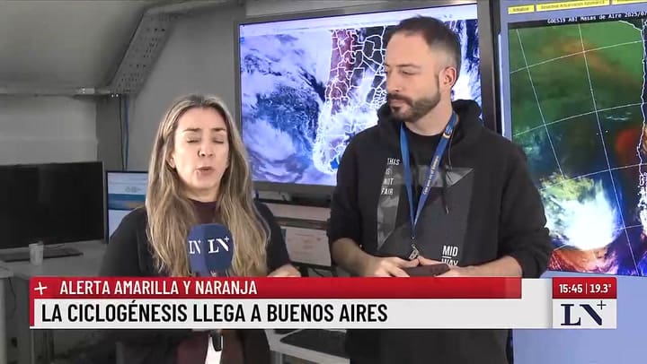 La ciclogenesis llega a Buenos Aires