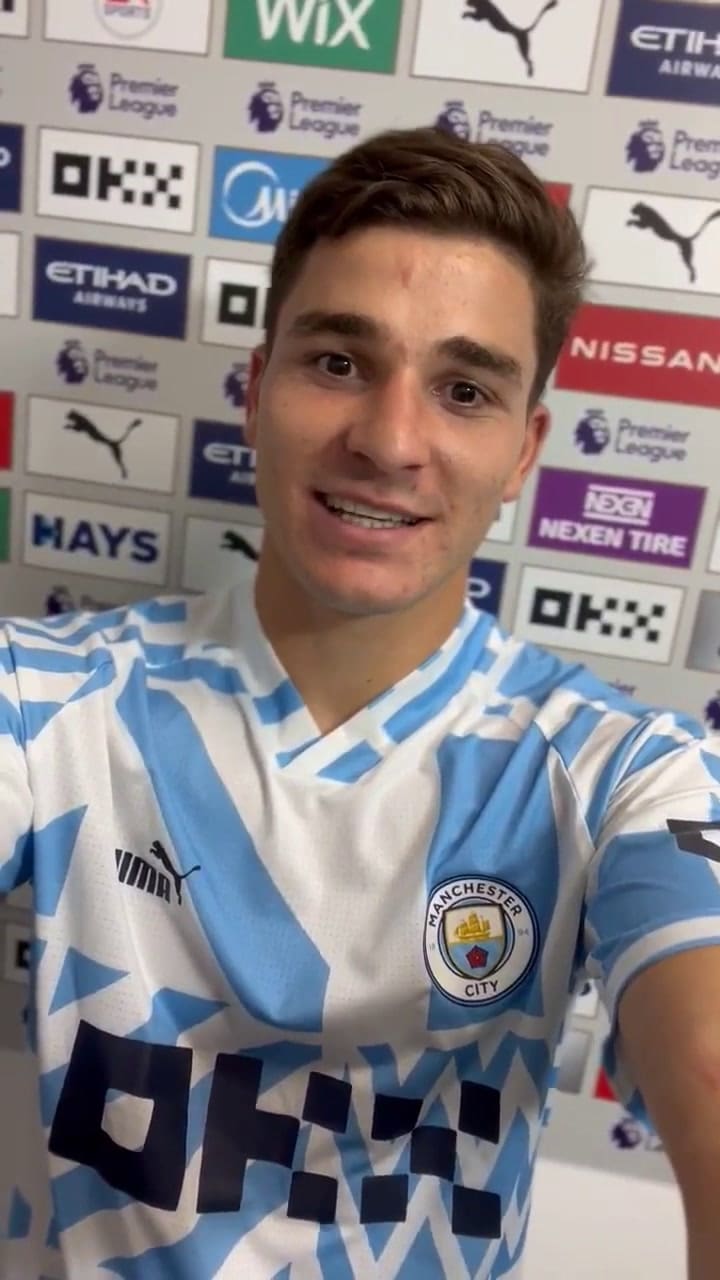 Julián Álvarez en el Manchester City