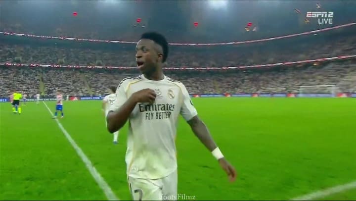 gestos de Cholo Simeone para Vinicius en Real Madrid vs Atlético Madrid