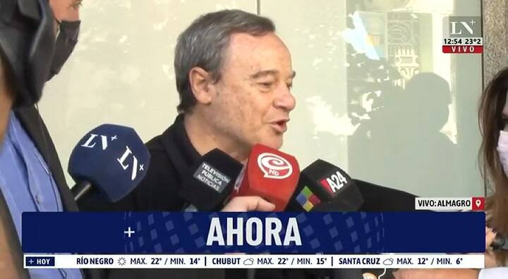 Pablo Codevilla en el velatorio de Gerardo Rozín