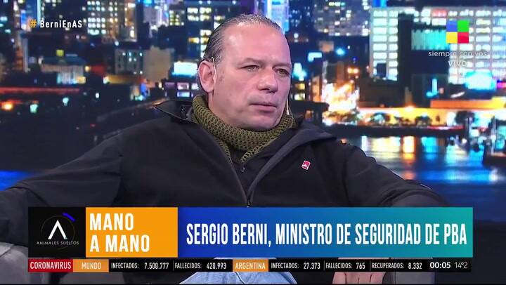 Choque en Seguridad: Sergio Berni afirmó que Sabina Frederic no apoya a Buenos Aires - Fuente: Anima