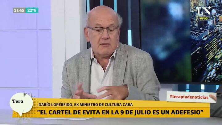 Darío Lopérfido insiste:'los desaparecidos no llegan a 9 mil'