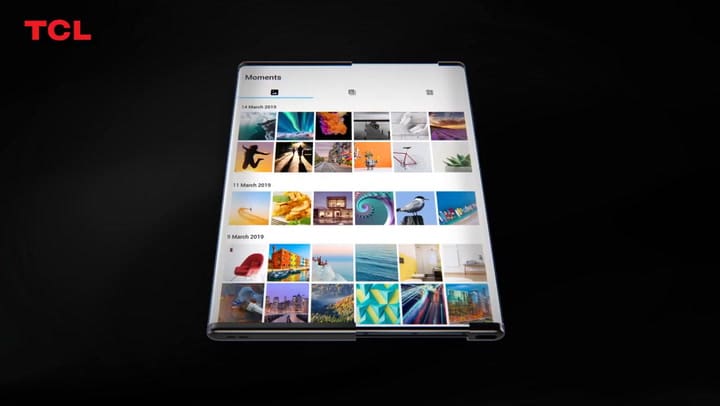 Enrollables y con dos bisagras: así son los nuevos teléfonos con pantallas plegables de TCL