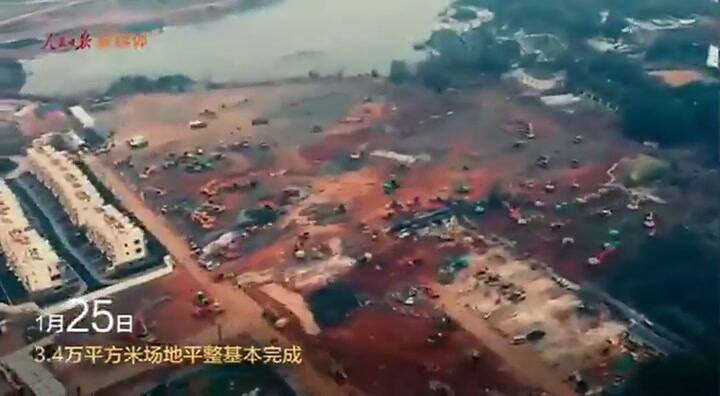 Así construyó China un hospital en 10 días