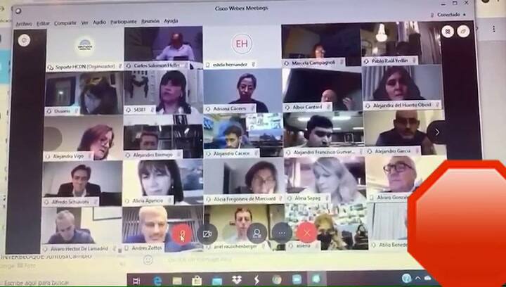 El momento de confusión en la votación virtual de diputados