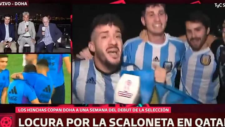 El cántico racista y homofóbico de un grupo de hinchas argentinos en Doha