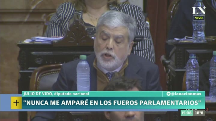 La defensa de Julio De Vido en el Congreso