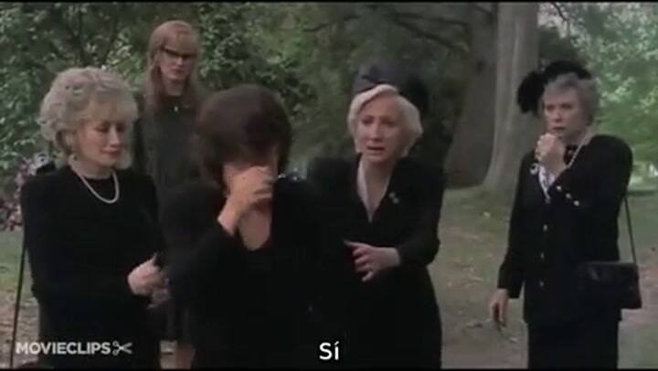 Escena de Magnolias de acero subtitulada - Fuente: YouTube