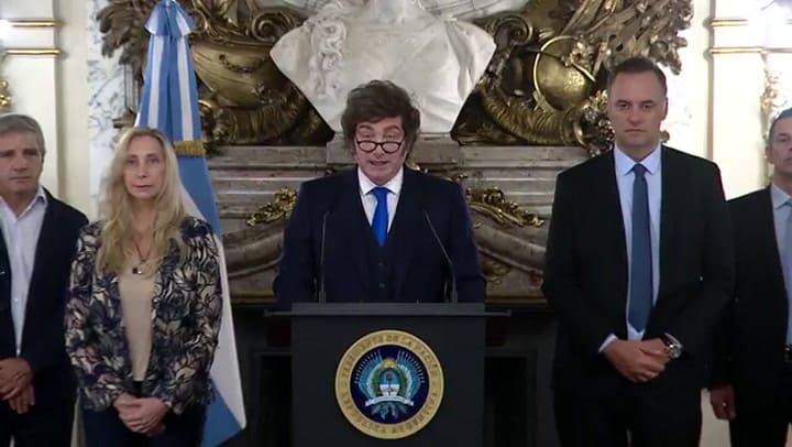 Javier Milei habló en cadena nacional tras el fallo de YPF