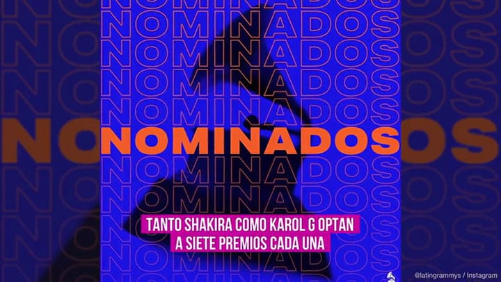 Shakira, Karol G y Bad Bunny nominados a los Grammy Latinos 2023