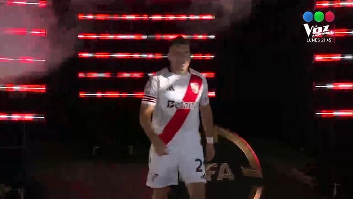 Presentacion de los jugadores de River Plate