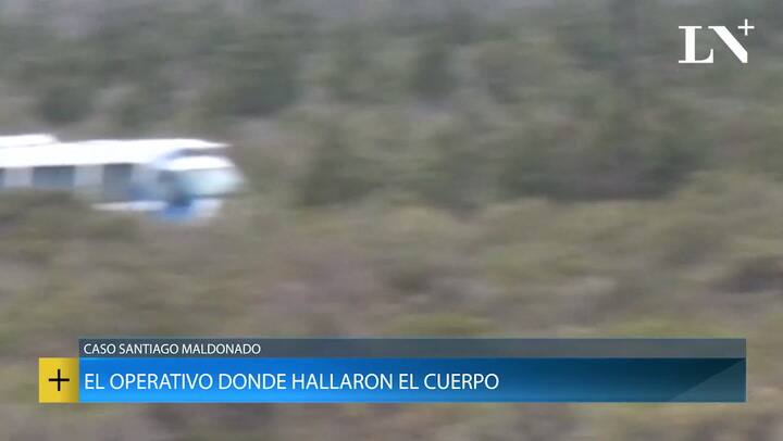 Caso Maldonado: el operativo donde apareció el cuerpo