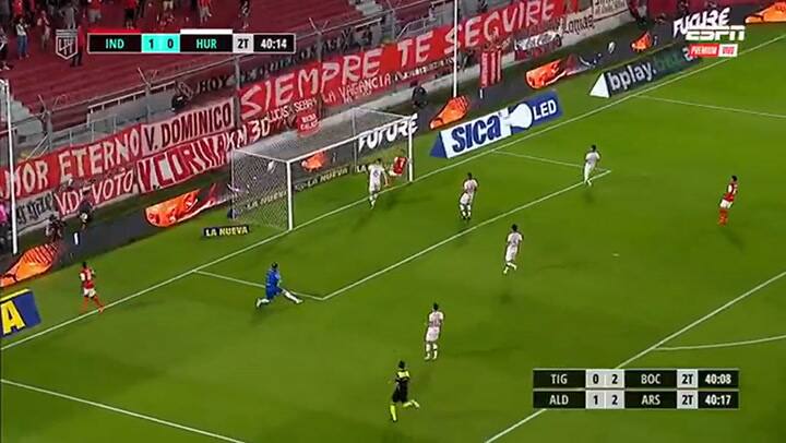 Juanito Cazares marcó el 2-0 vs. Huracán