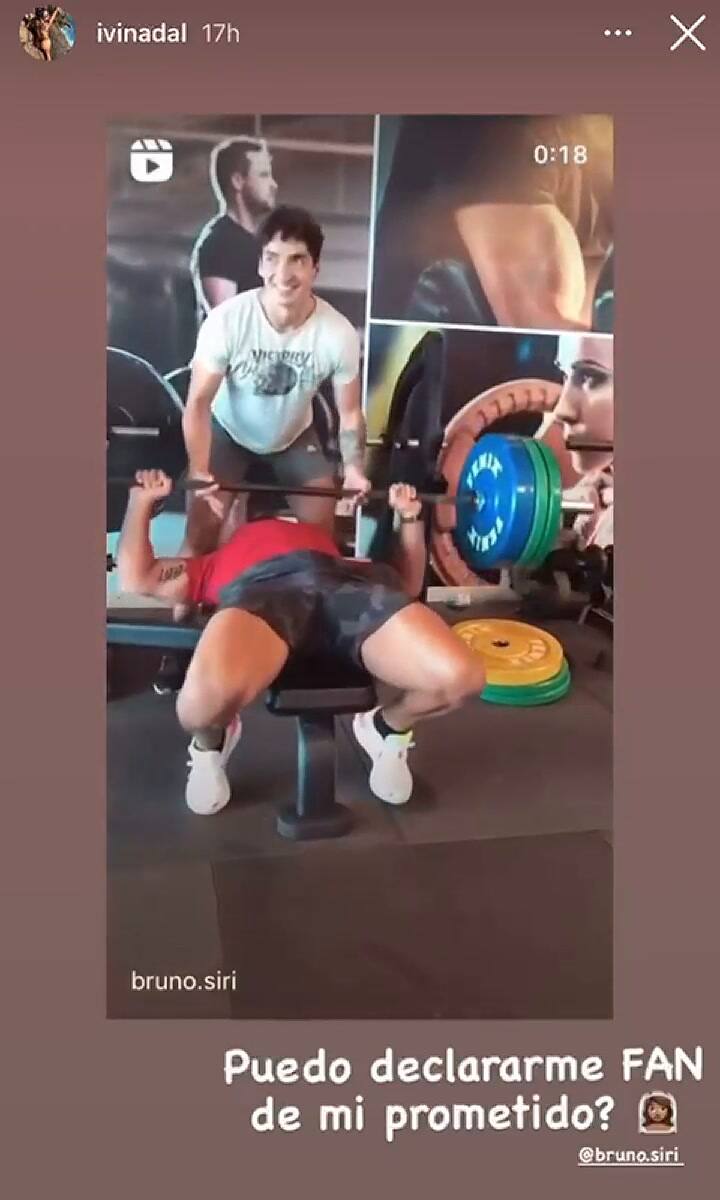 Ivana Nadal llamó 'prometido' a Bruno Siri - Crédito: Instagram @ivinadal