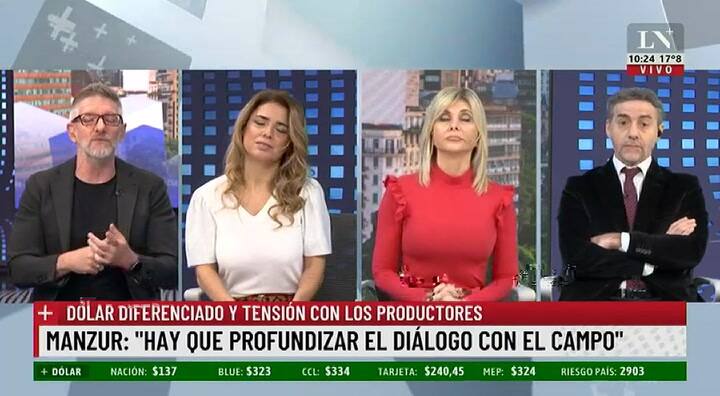 Luis Novaresio ironizó sobre el llamativo tuit de Malena Galmarini