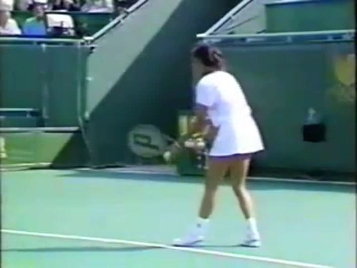Gabriela Sabatini en los Juegos Olimpicos de 1988 - Fuente: Youtube