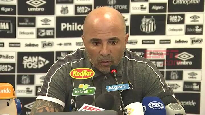 El increíble furcio de Sampaoli en Santos - Fuente: YouTube