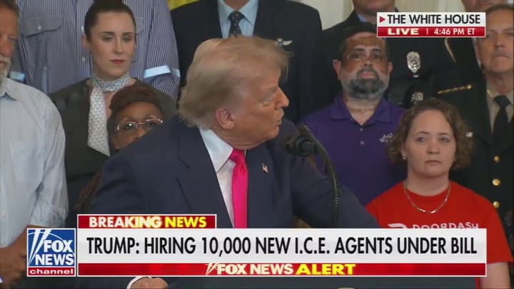 Trump asegura que el enfoque del ICE son inmigrantes con antecedentes criminales