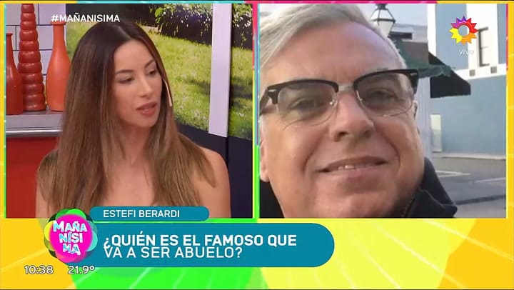 Estefania Berardi conto que Carlos Monti sera abuelo