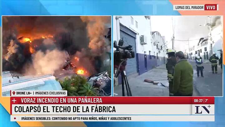 Damian Diaz, jefe de bomberos del cuerpo La Matanza