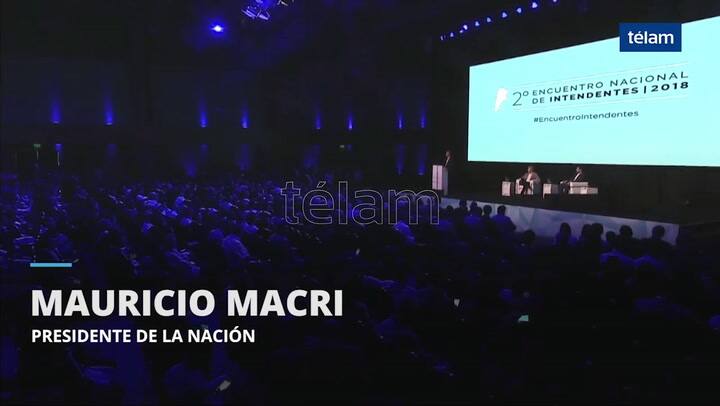 Mauricio Macri se reunió con intendentes de todo el país - Fuente: Télam