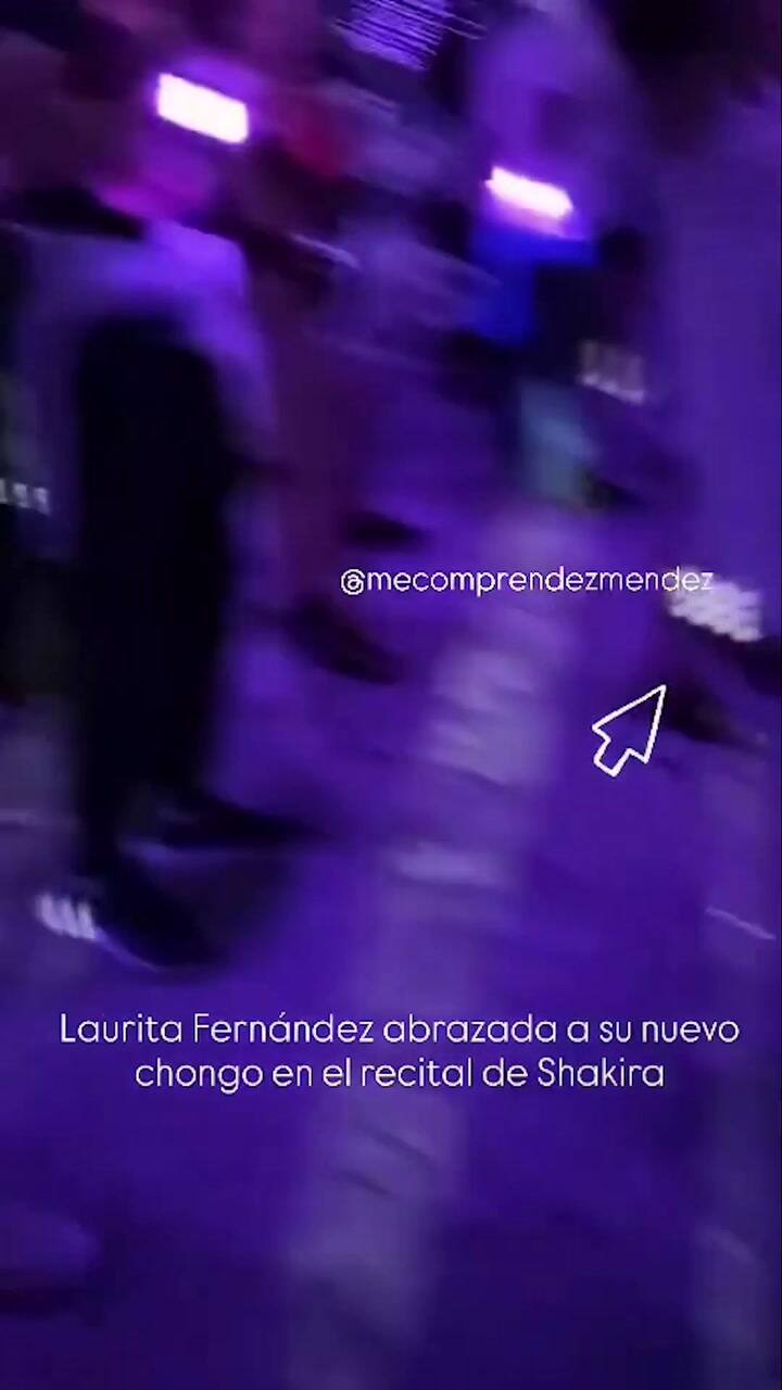 El video de Laurita Fernández a los besos con un misterioso hombre en el show de Shakira