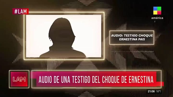 Ernestina Pais chocó y se quiso escapar