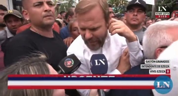 Las declaraciones del intendente Gastón Granados durante los enfrentamientos entre militantes de LLA y UxP