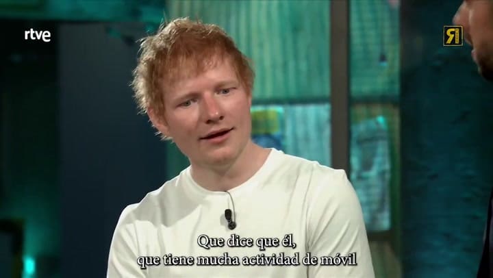 Ed Sheeran hizo una inesperada revelación sobre su uso de la tecnología