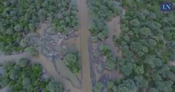 Desde el dron: así avanzan las inundaciones en Santa Victoria, Salta