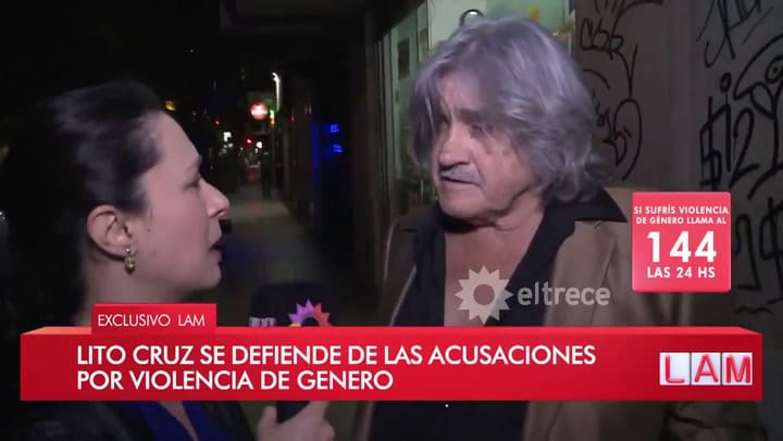 El descargo de Lito Cruz, tras la denuncia por violencia familiar de su ex pareja