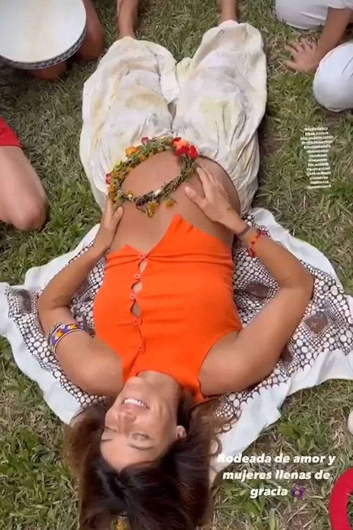 Calu Rivero se preparó para la llegada de su bebé (Video: Instagram)