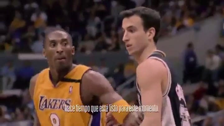 El debut de manu ante Los Ángeles Lakers