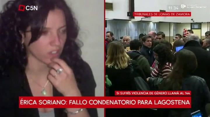 La palabra de la madre de Érica, tras la condena a Lagostena - Fuente: C5N