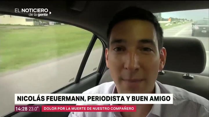 Nicolás Repetto despide al periodista Nicolás Feuermann - Fuente: Telefe
