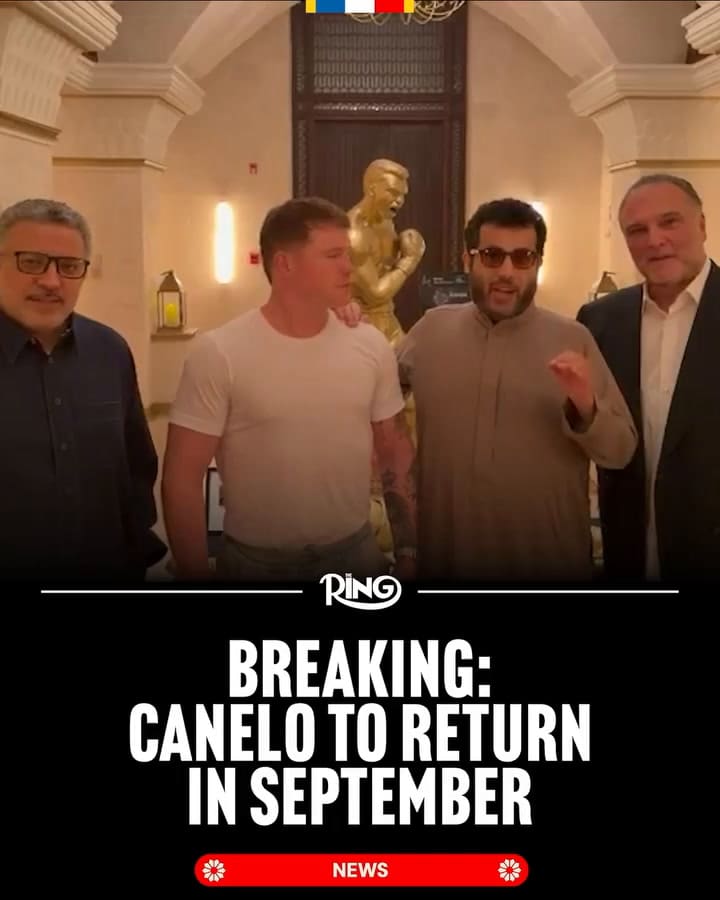 Confirman regreso de Canelo Álvarez al boxeo en 2026