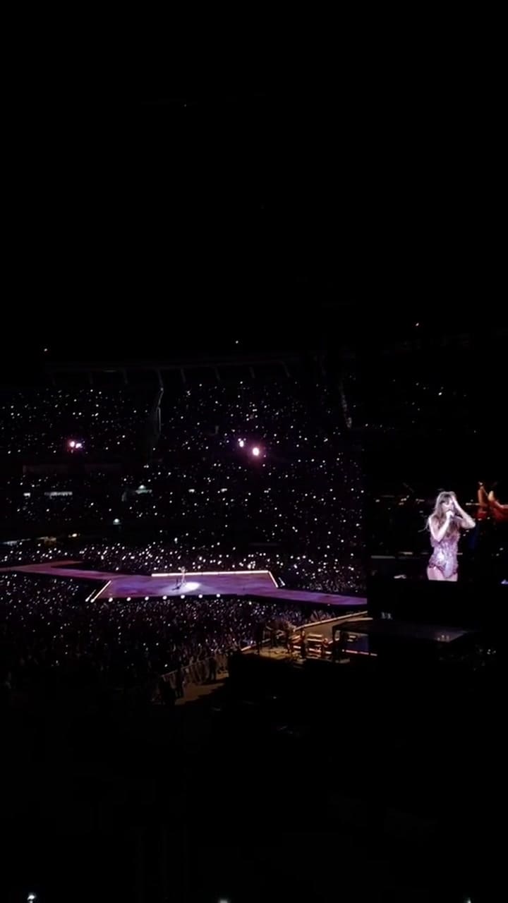 El show de Taylor Swift desde el sector de visión restringida