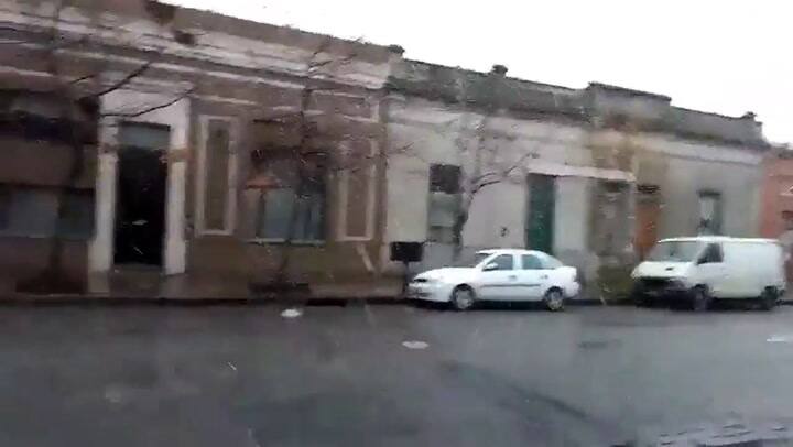 Tres Arroyos amaneció con nevadas - Fuente: Twitter