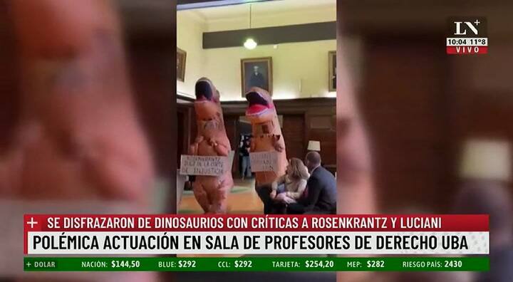 El desconcierto de Débora Plager por la aparición de 'dinosaurios militantes' en la Facultad de Derecho