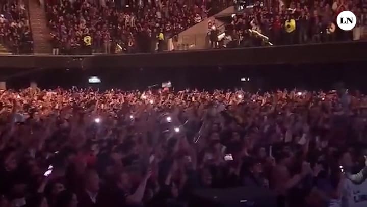 "Cristina tobillera": el cántico de los militantes de LLA en el Movistar Arena
