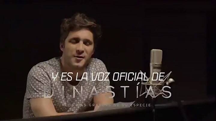 Así grabó Diego Boneta la narración de la serie 'Dinastías'