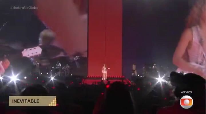 La cantante colombiana cantó uno de sus canciones más emblemáticas, "Inevitable" (Fuente: O Globo)