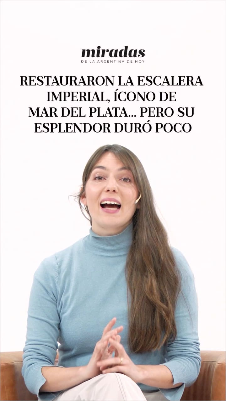 Restauraron la Escalera Imperial, ícono de Mar del Plata… pero su esplendor duró poco