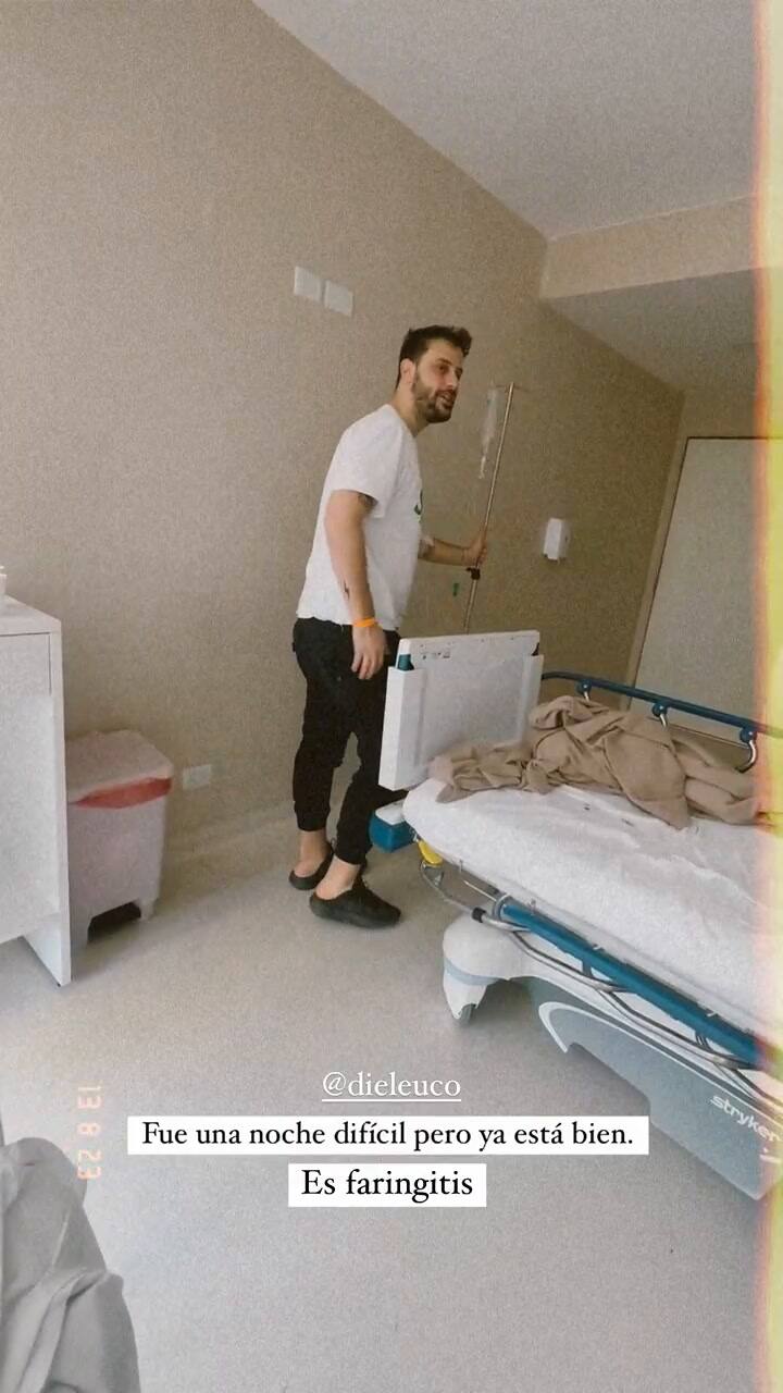Sofía Martínez compartió un video de la internación de Diego Leuco