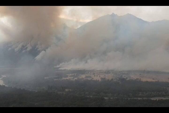 Incendios en Cholila, Chubut - Crédito: La Pilarica GIF