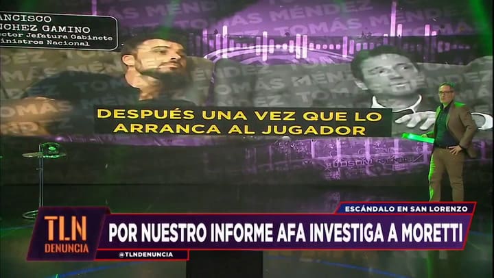 El audio de Sánchez Gamino en el escándalo de San Lorenzo: "Que lo pida Marcelo".