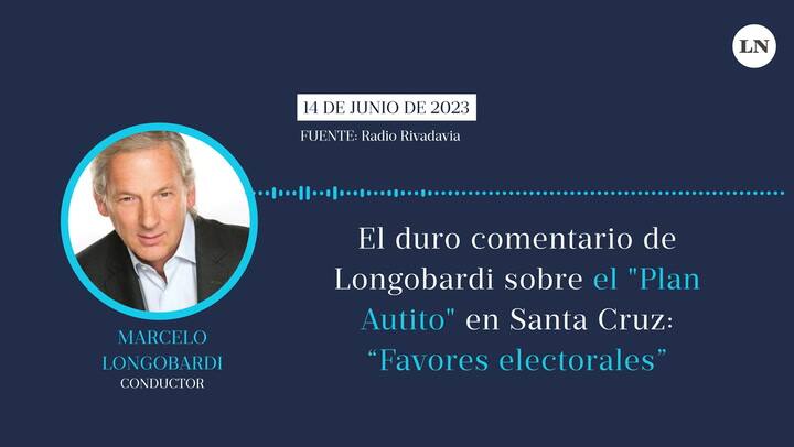 El duro comentario de Longobardi sobre el 'Plan Autito' en Santa Cruz: “Favores electorales”