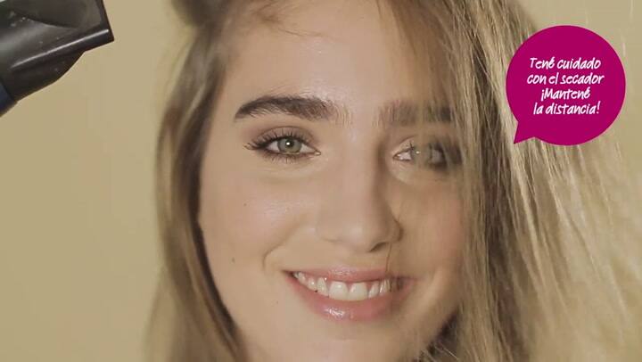 Peinado para que no se vea aplastado