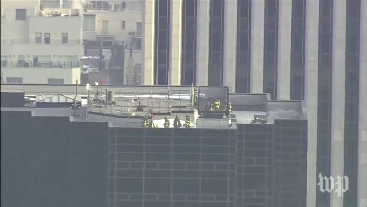 Bomberos responden al incendio en la Trump Tower